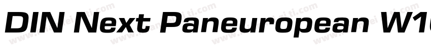 DIN Next Paneuropean W1G Bold字体转换